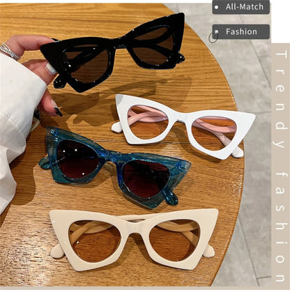 Fashion Irregular Colorful Sunglasses Cat Eye Butterfly Large Frame Eyewear