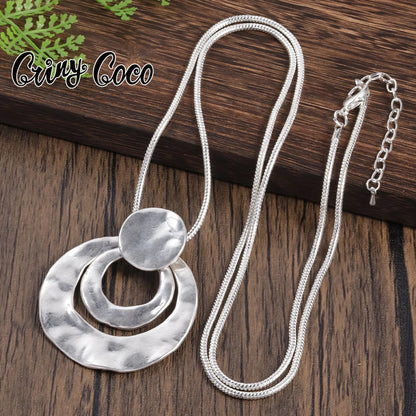 Round Necklace Temperament Zinc Alloy Necklace