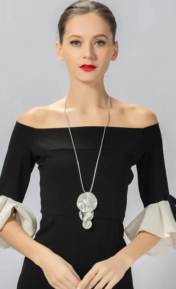 Fashion Long Chains Collar Necklace Suspension Decorative Pendants