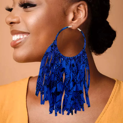 Exaggerated Big Round Drop Earrings