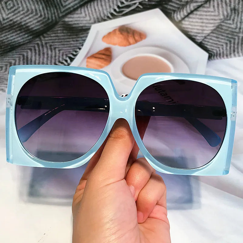 Unique Candy Color Square Sunglasses