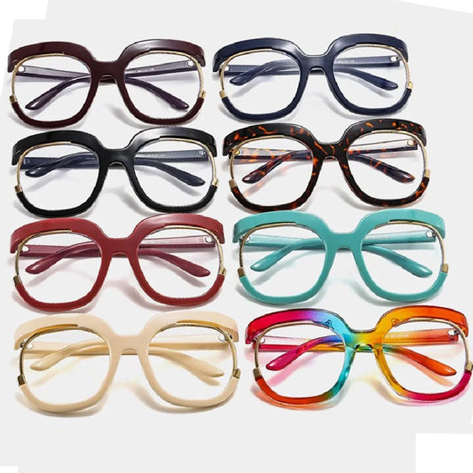 Fashion Oversized Frame Glasses
