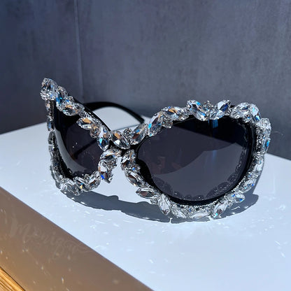 Diamond  Oversized Punk Sunglasses