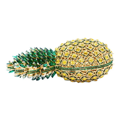 DG Peafowl  Fruits Pineapple  Crystal Evening Bag Dazzling Diamond  Party Lady Purses Handbags  Cocktail party handbag