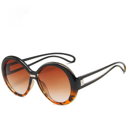 Trendy Retro Oval Sunglasses Gradual