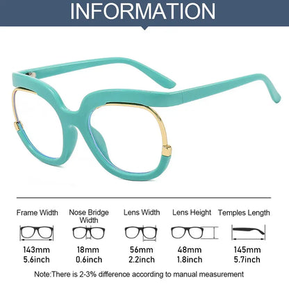 Fashion Oversized Frame Glasses