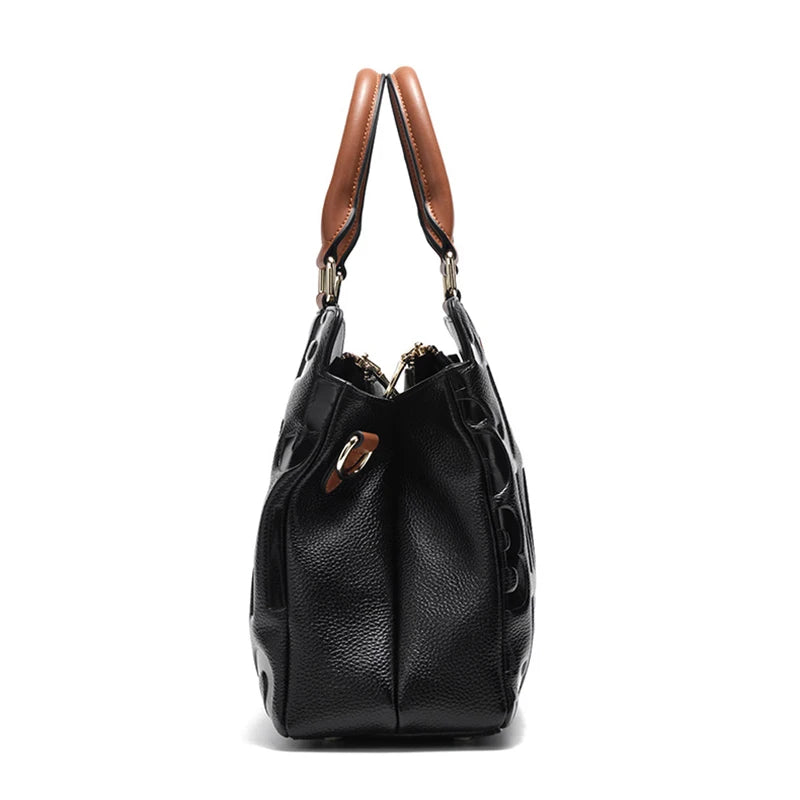 Genuine Leather One Shoulder Crossbody Bag