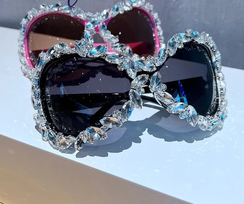 Diamond  Oversized Punk Sunglasses