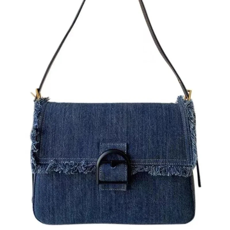 Denim Vintage Messenger Bag