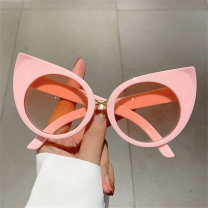 Fashion Vintage Cat Eye Sunglasses Women Luxury Brand Designer Black Glasses Sun Glasses For Female UV400 Eyewear Shades