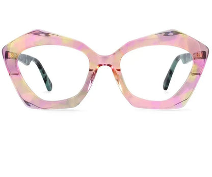 Sexy Ladies Cat Eye Acetate Floral Butterfly Frame