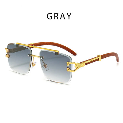 Men Retro Square Sunglasses