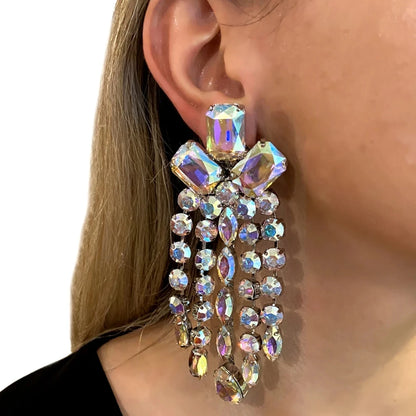 Crystal Tassel Earrings