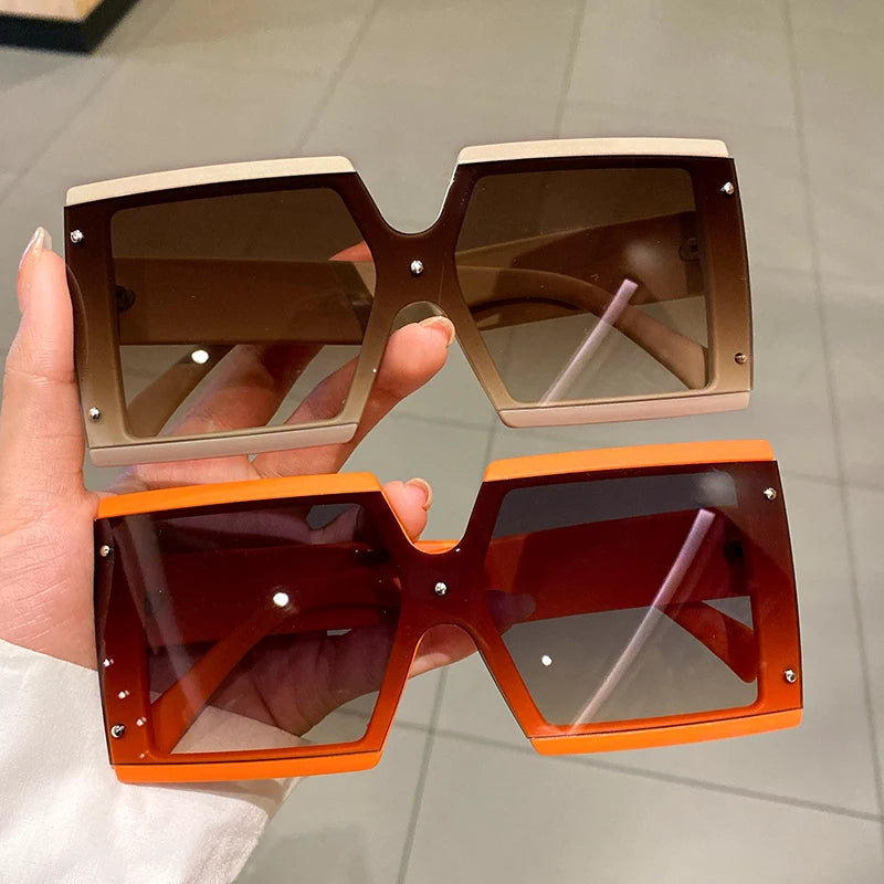 Square Oversized One-pieces Sunglasses