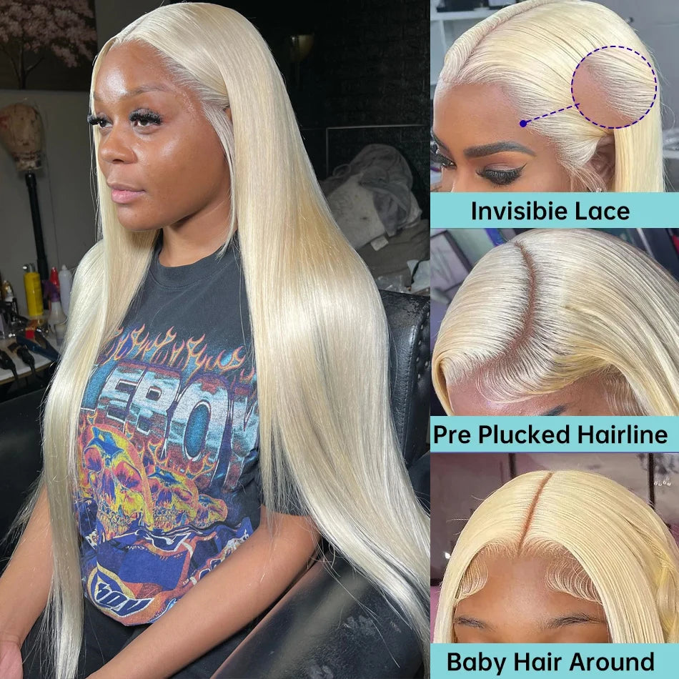 HD Lace Frontal 3X6 Hd Lace Wig 13X4 Blonde Lace Front Human Hair Glueless