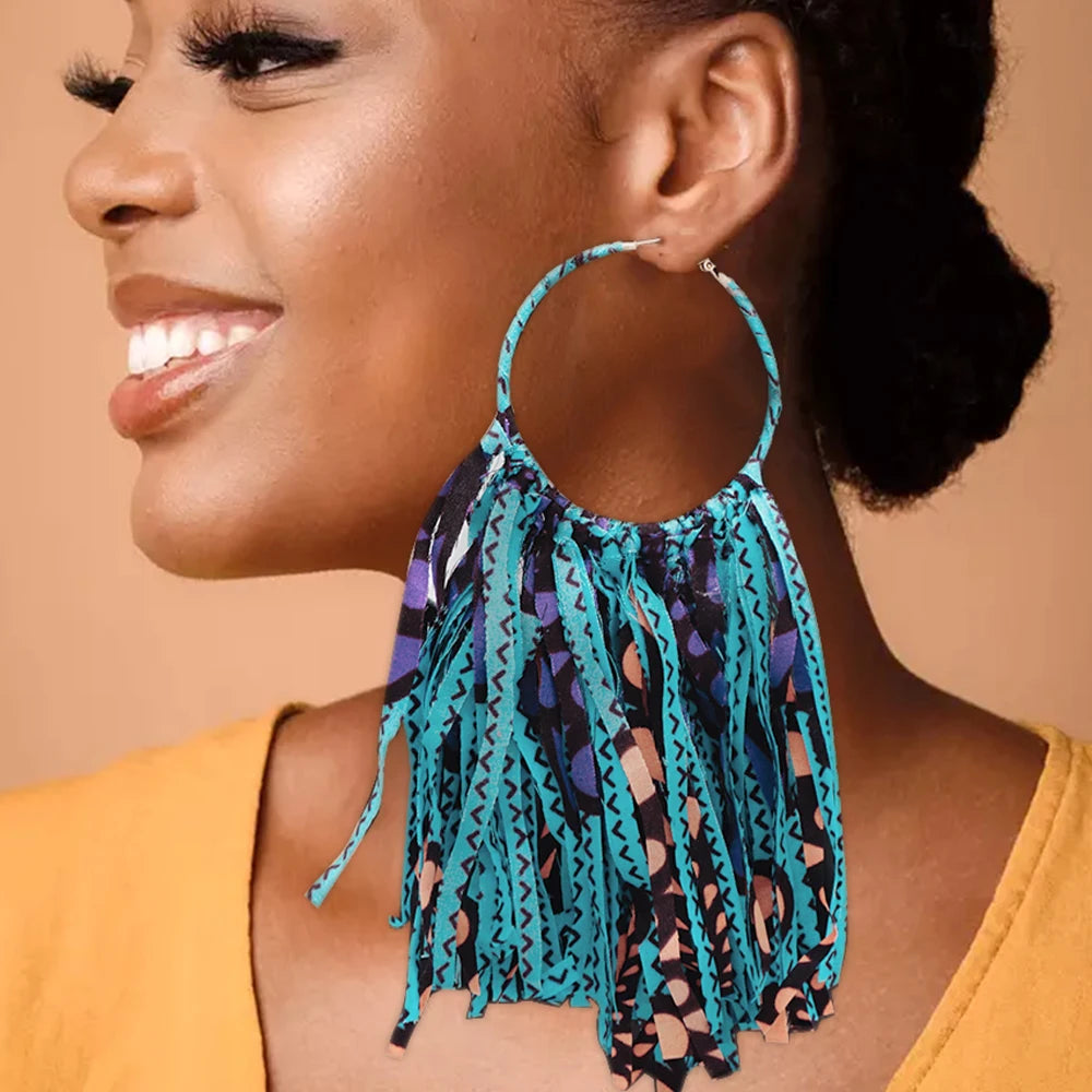 Exaggerated Big Round Drop Earrings