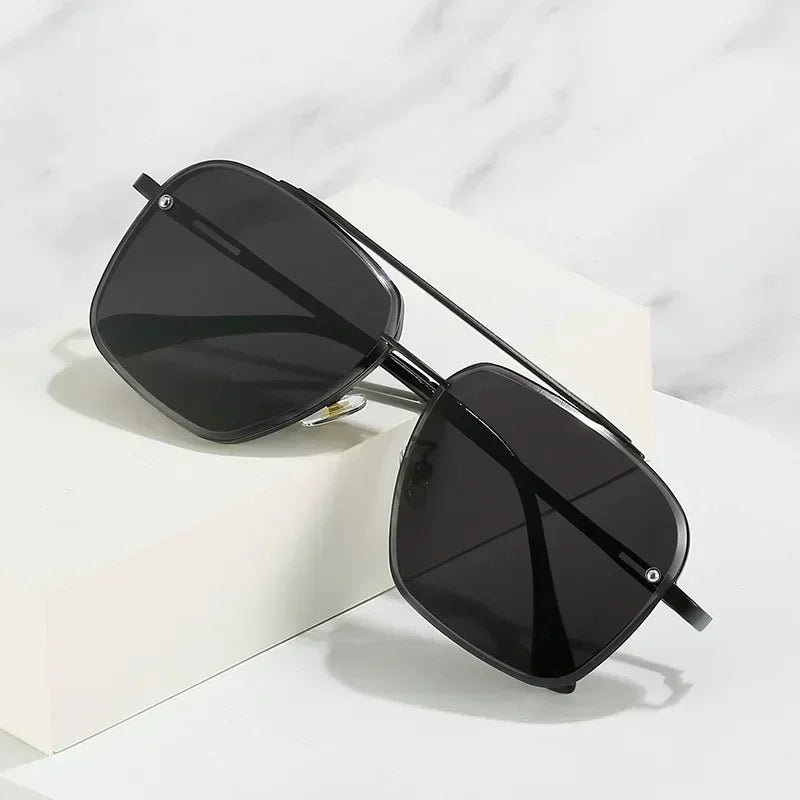 Fashion Square Luxury Design Sunglasses Men