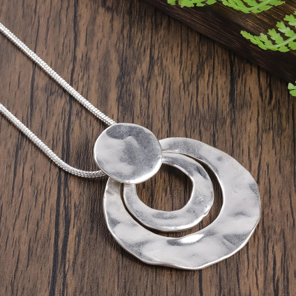 Round Necklace Temperament Zinc Alloy Necklace