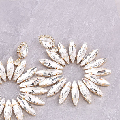 Crystal Earrings For Women Large Drop Dangle Earings
