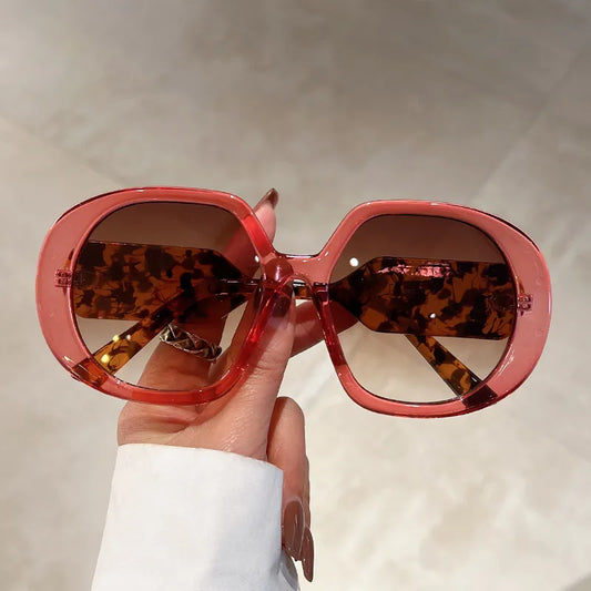 Oversized Round Sunglasses UV400 Eyewear