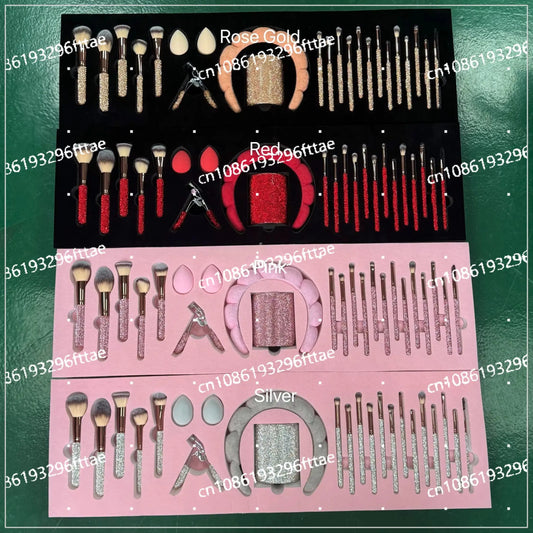 Professional 23pcs Glam Rhinestone Makeup Brush Set