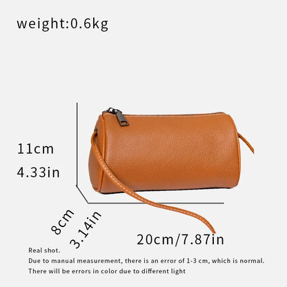 Bucket Bag for Women Luxurious Design Genuine Leather Hand Shoulder Bag Zipper Closure Crossbody Bag Coin Purse 2024 Fashion