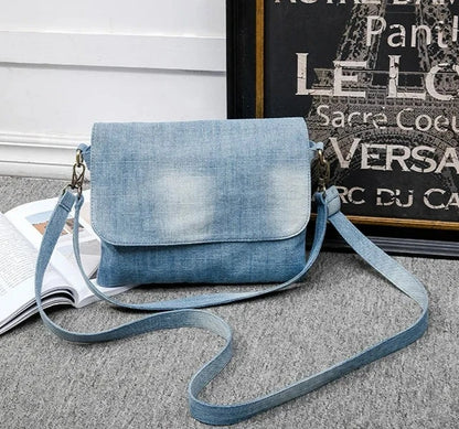 Denim Shoulder Bag Small Size Crossbody