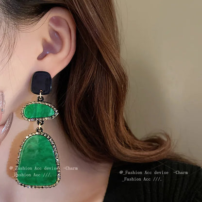 Exaggerated Pendant Geometric Earrings