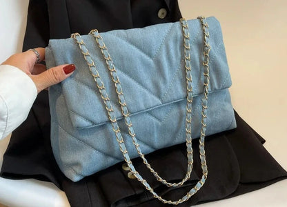 Denim Blue Shoulder Bag