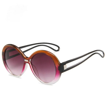 Trendy Retro Oval Sunglasses Gradual