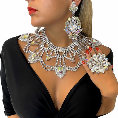 Exaggerate Necklace & Earrings Set