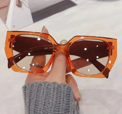 Square Sunglasses Orange Punk