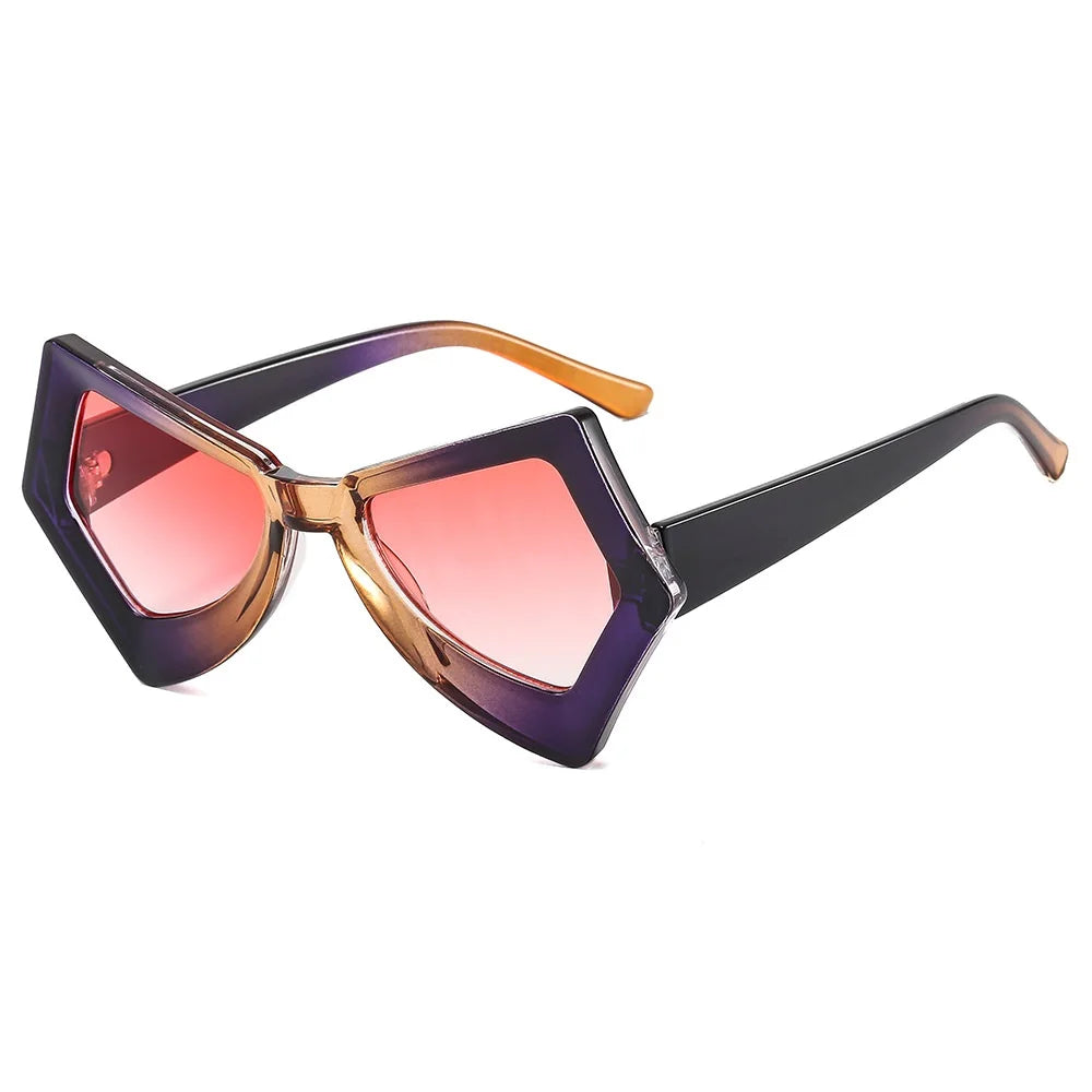 Trendy Irregular Square Double Color Gradient Frames