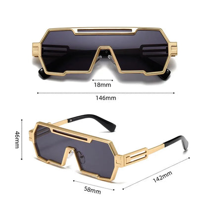 Heavy Vintage Metal Steampunk Sunglasses