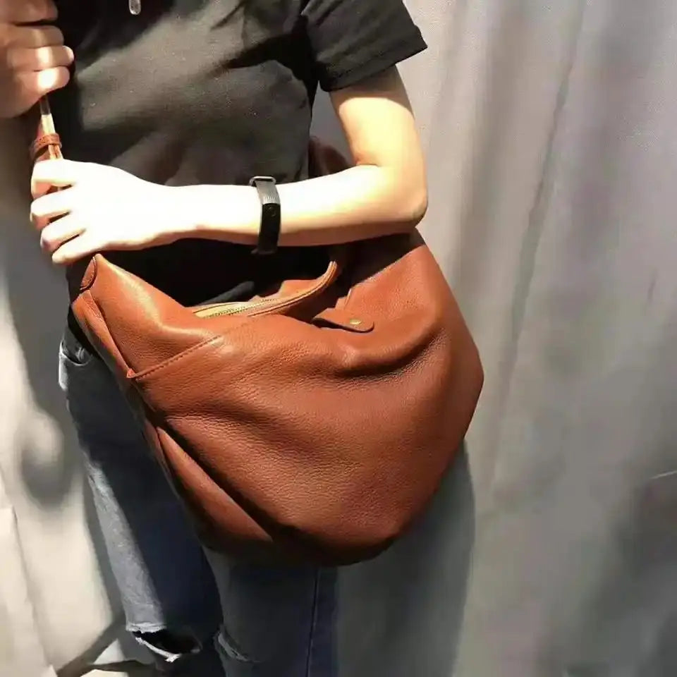 Genuine Leather  Large Capacity Shoulder Bags