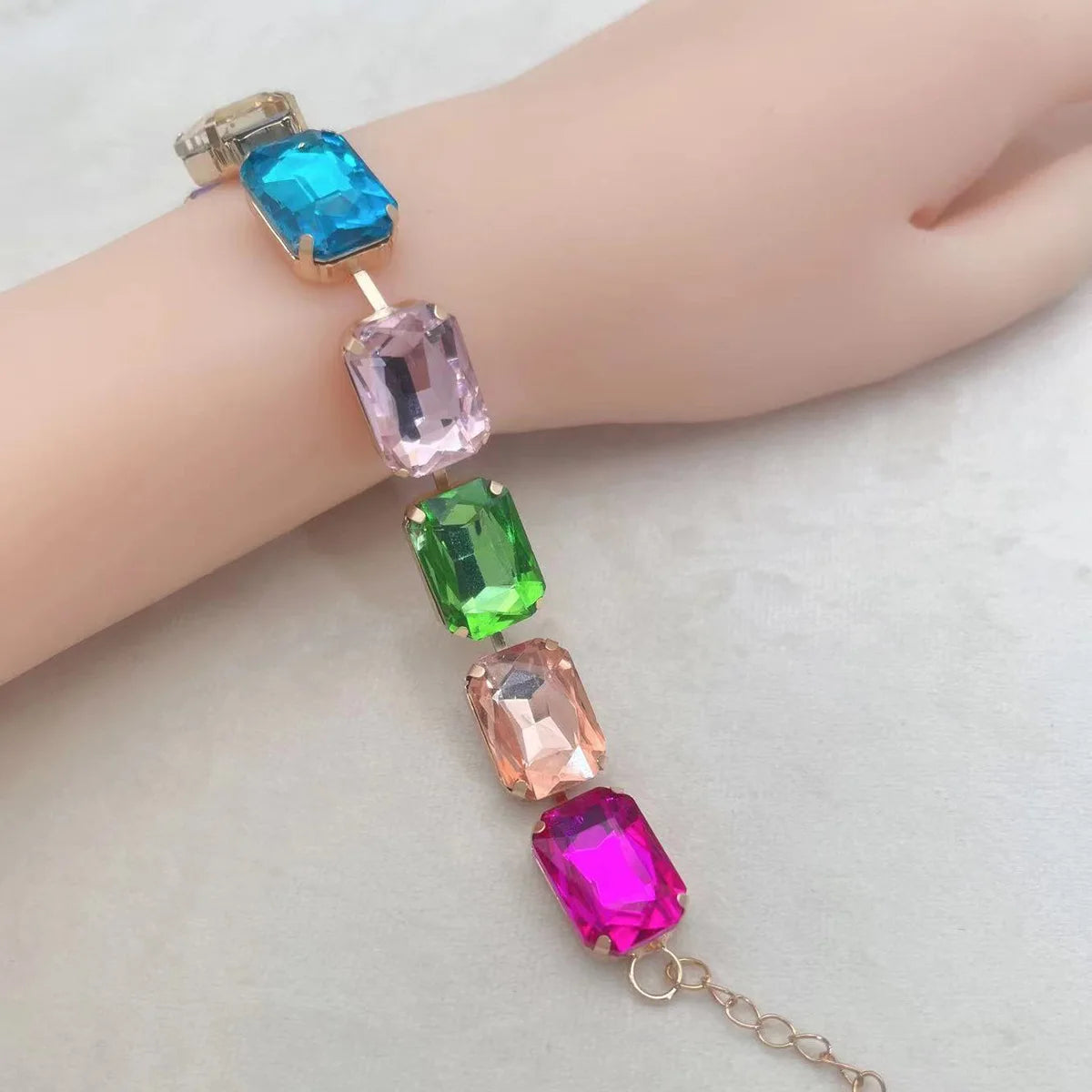 2022 New Exquisite Stretch Fashion Jewelry Bride Gemstone Bracelet