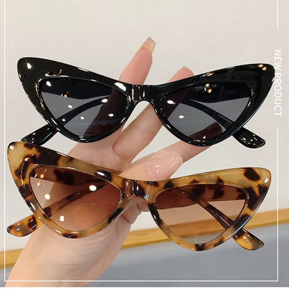 Fashion Vintage Cat Eye Sunglasses Women Luxury Brand Designer For Female Punk Sun Glasses Trending Sexy Ladies Shades UV400