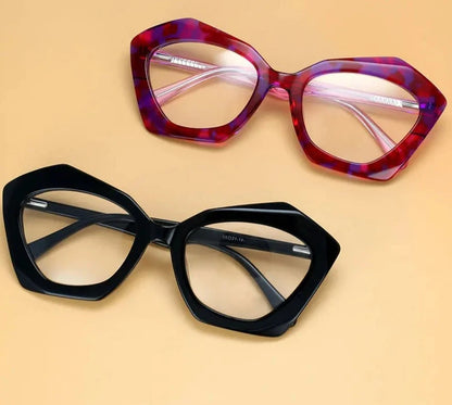 Sexy Ladies Cat Eye Acetate Floral Butterfly Frame