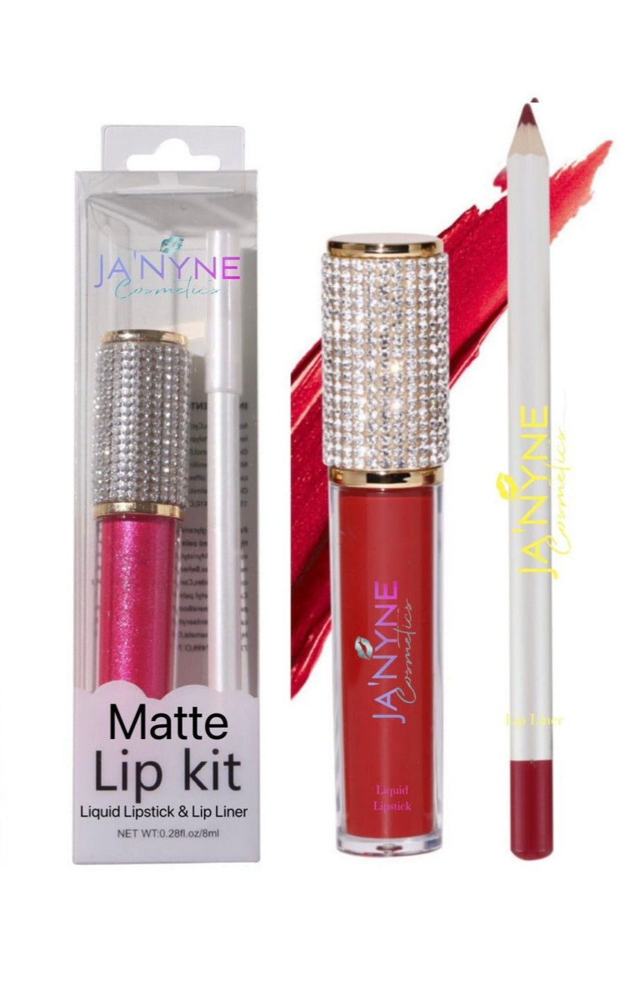 Ja'Nyne Cosmetics Glam Matte Lipgloss & Lipliner