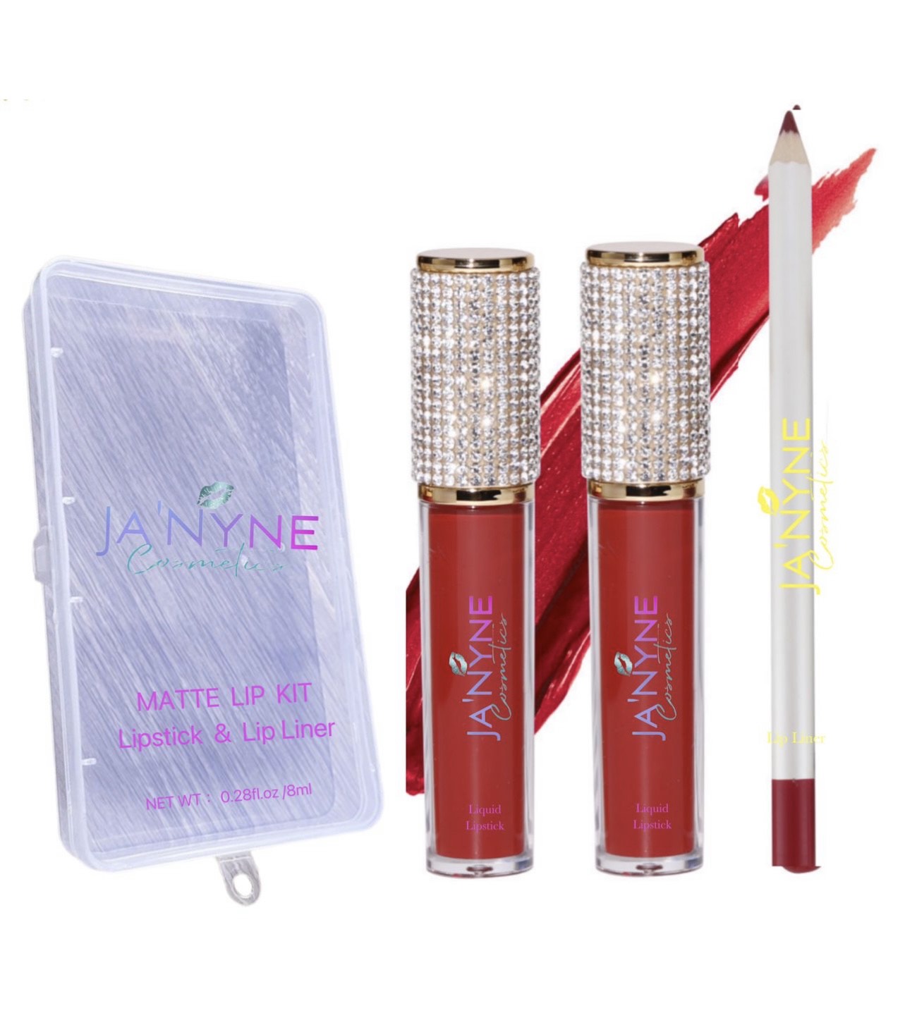 Ja'Nyne Cosmetics Glam Duo Matte Lipstick & Lip Liner