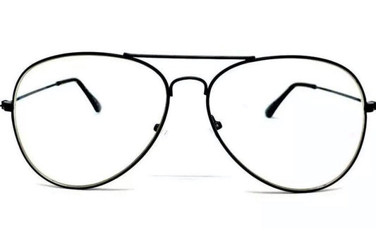 Za'hira Black Frame Clear Lens Glasses