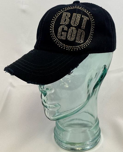 Spiritual Rhinestone Design Jean Distressed Hat