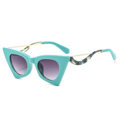 Fashion Unique Cat Eye Women Sunglasses Retro Colorful Eyewear Shades UV400