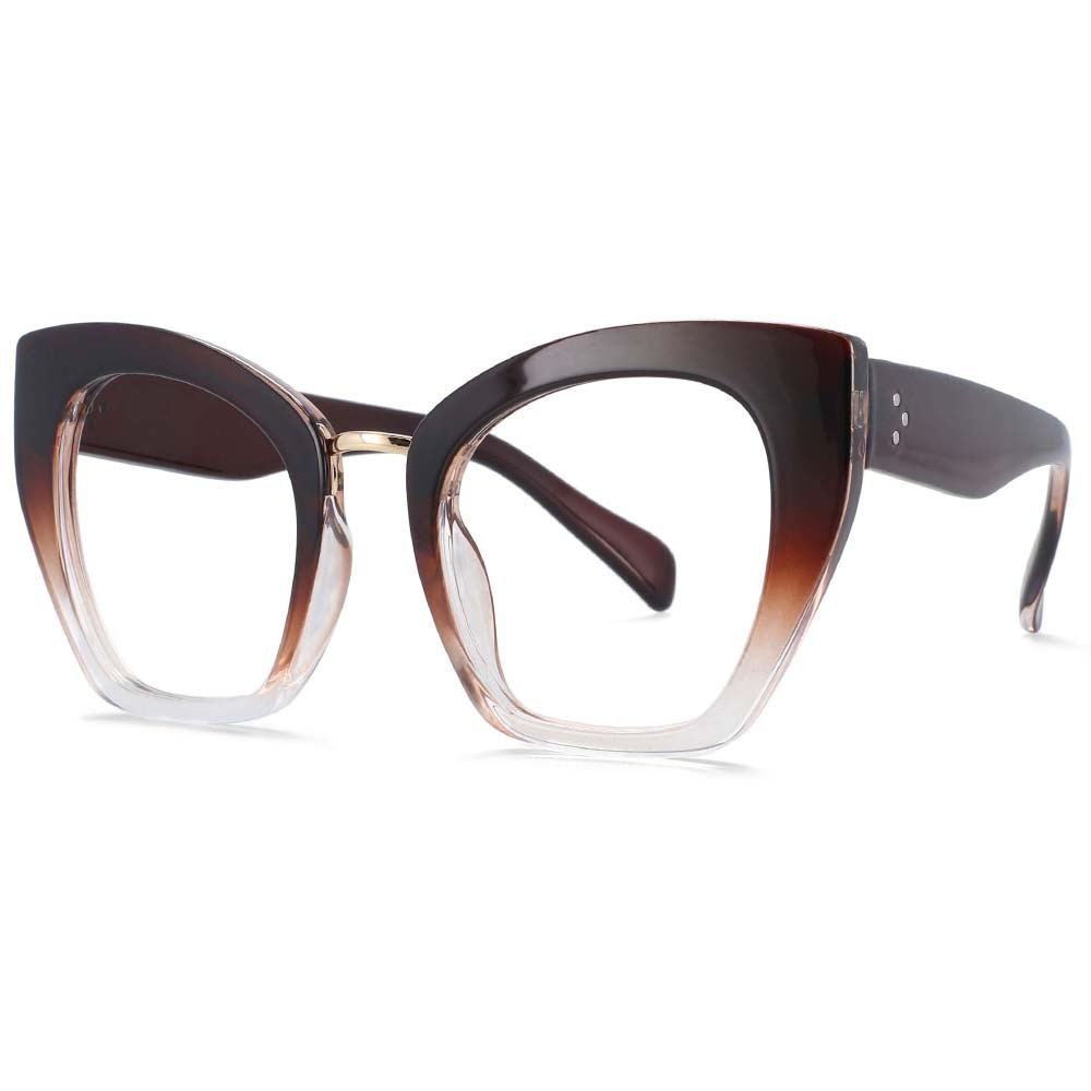 Oversized Cat Eye Anti Blue Light Glasses Frames