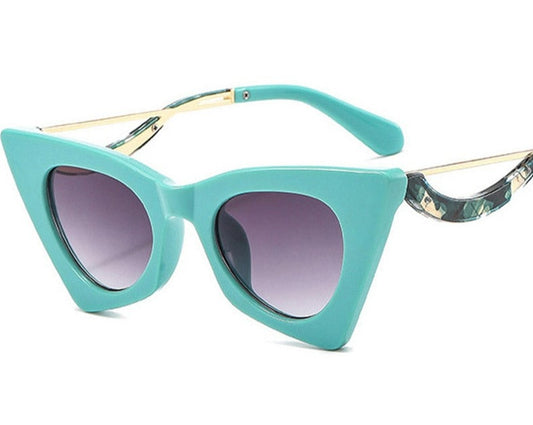 Fashion Unique Cat Eye Women Sunglasses Retro Colorful Eyewear Shades UV400