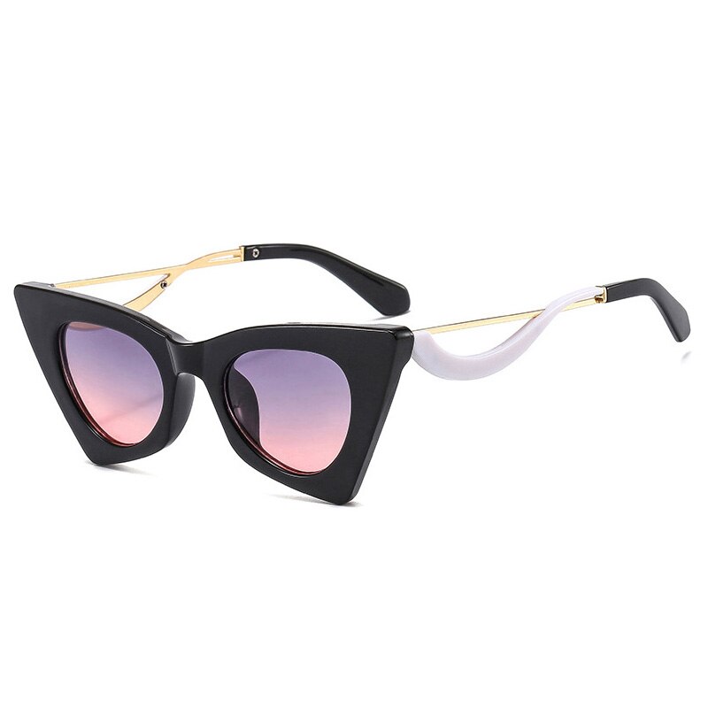 Fashion Unique Cat Eye Women Sunglasses Retro Colorful Eyewear Shades UV400