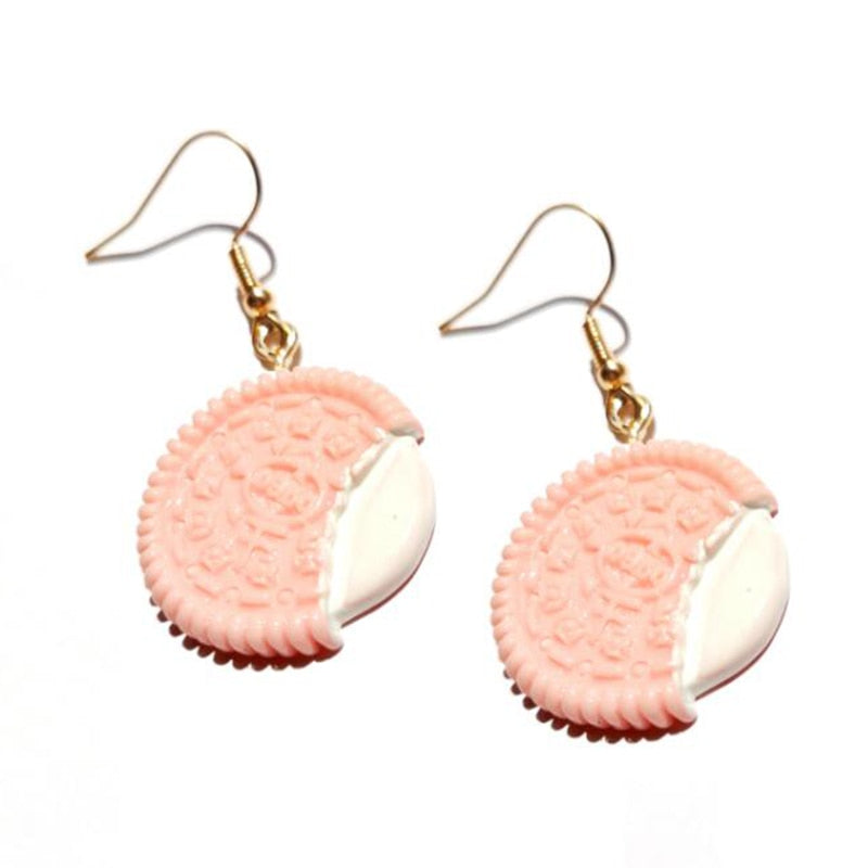 Earring For Women Resin Drop Custom Made Handmade Cute Girls Sweet Gift Cookies Macaron Cake Food Donuts