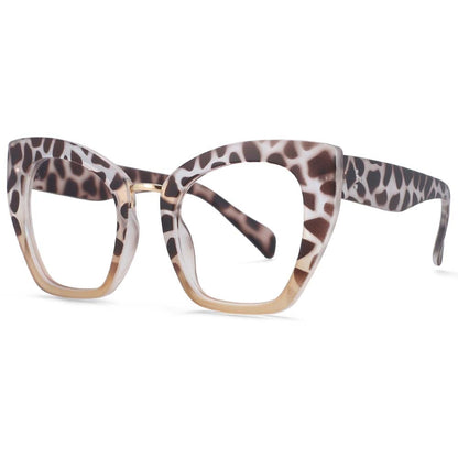 Oversized Cat Eye Anti Blue Light Glasses Frames