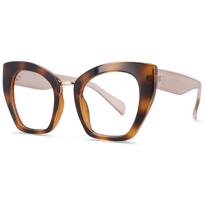 Oversized Cat Eye Anti Blue Light Glasses Frames