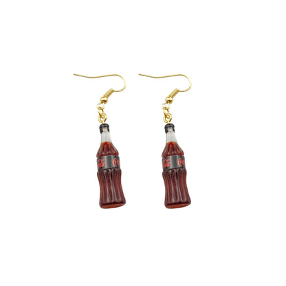 Cola Earring For Women Resin Cute Drink Drop Earrings Children Handmade Jewelry DIY Gifts